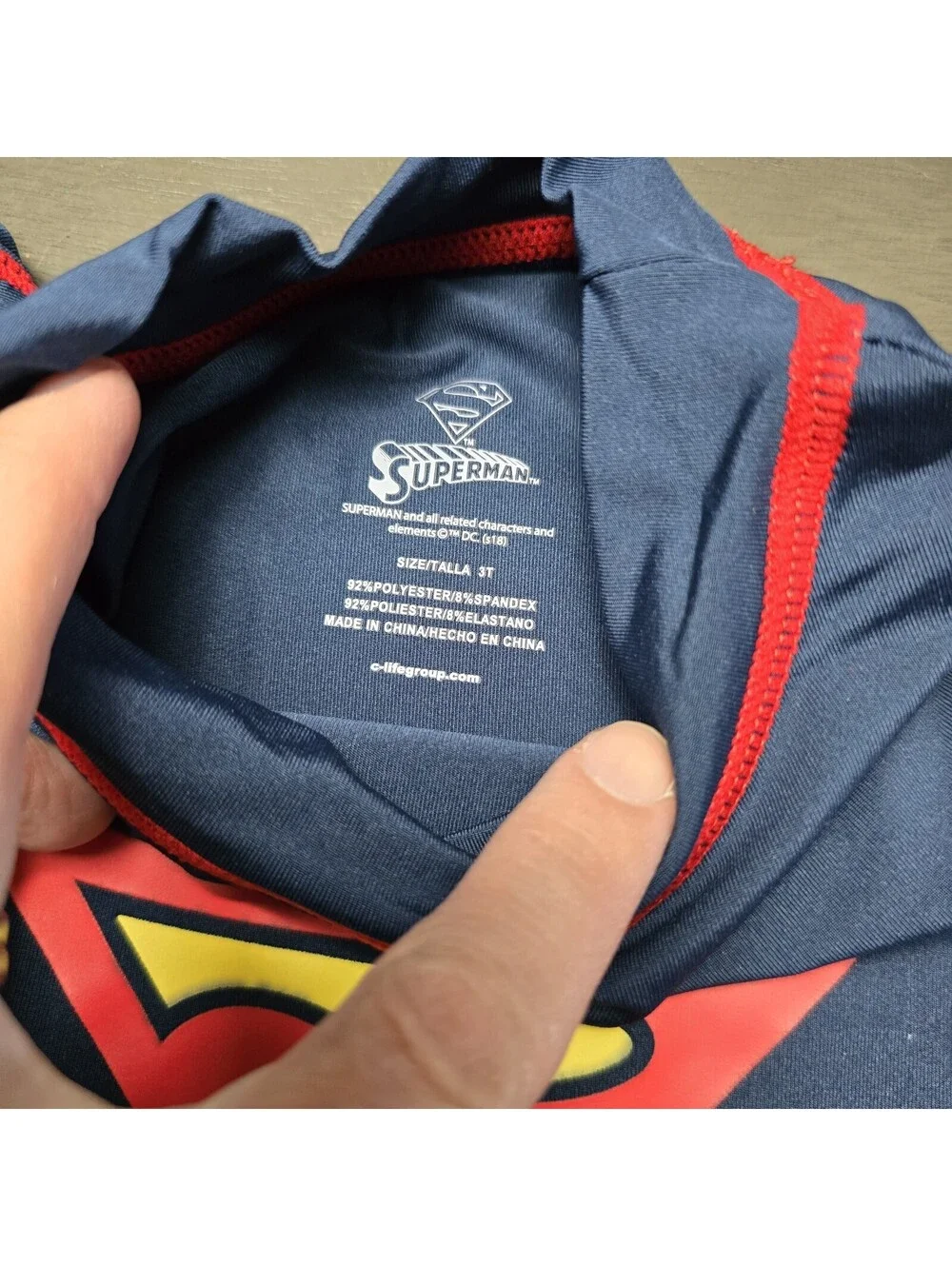 Superman UPF 50+ Rash Guard and Swim Trunks Shorts Swimsuit (Boys), 2pcs Size 3T